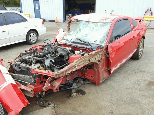 1ZVHT88S785139584 - 2008 FORD MUSTANG SH RED photo 2