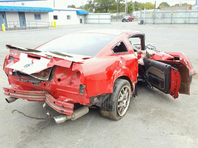 1ZVHT88S785139584 - 2008 FORD MUSTANG SH RED photo 4