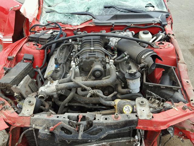 1ZVHT88S785139584 - 2008 FORD MUSTANG SH RED photo 7