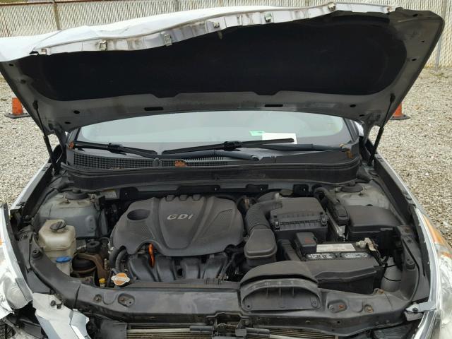 5NPEB4AC4BH061485 - 2011 HYUNDAI SONATA GLS SILVER photo 7