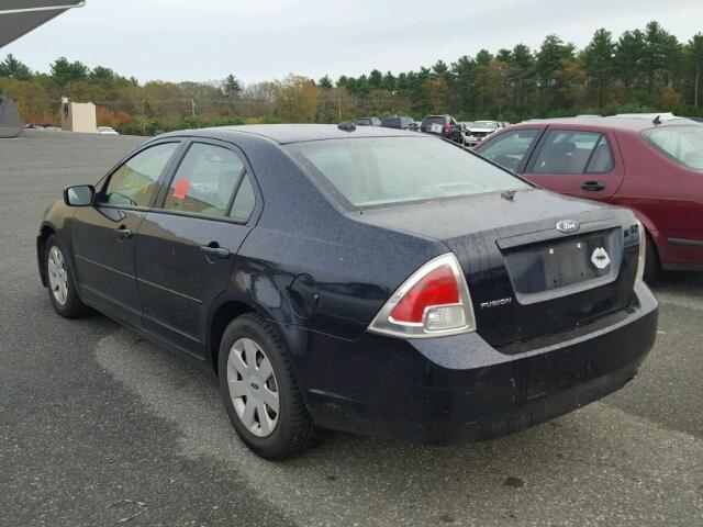 3FAHP06Z18R139298 - 2008 FORD FUSION S BLACK photo 3