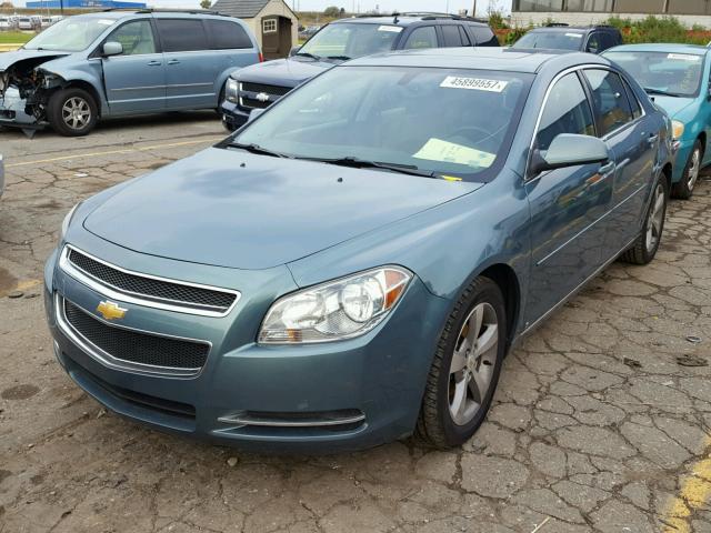 1G1ZJ57B69F196442 - 2009 CHEVROLET MALIBU BLUE photo 2