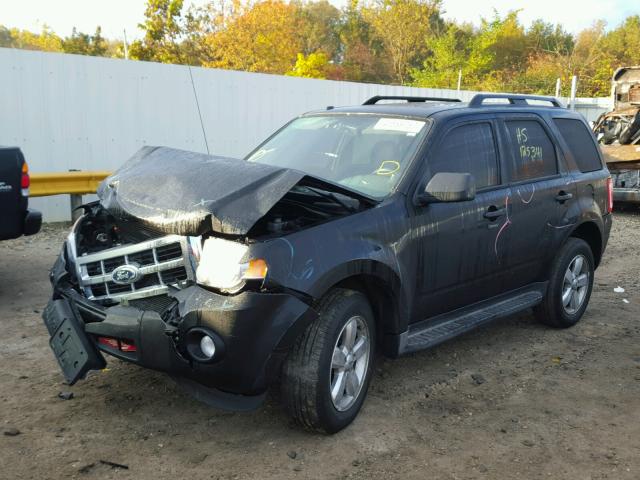 1FMCU0DG7AKD42930 - 2010 FORD ESCAPE BLACK photo 2