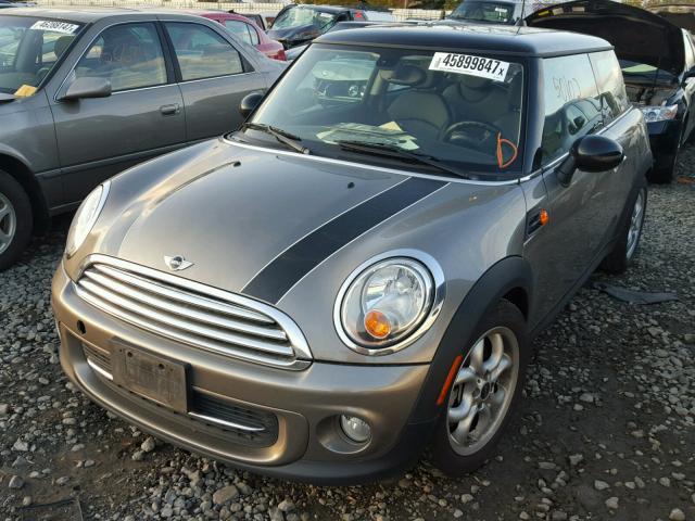 WMWSU3C55CT185278 - 2012 MINI COOPER SILVER photo 2