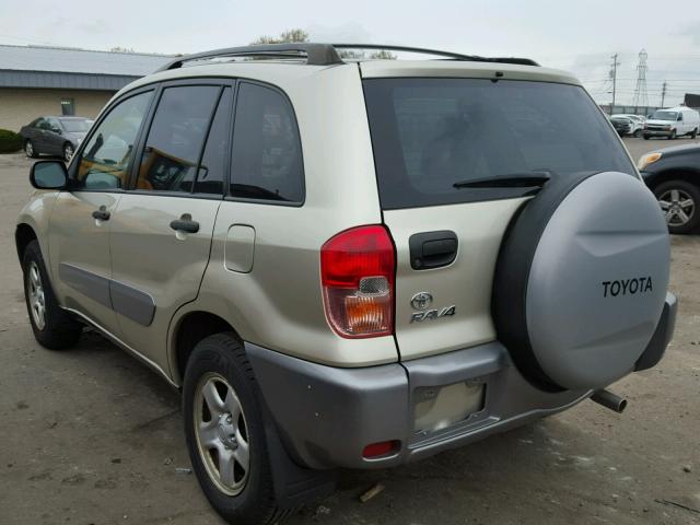 JTEHH20V930216111 - 2003 TOYOTA RAV4 SILVER photo 3