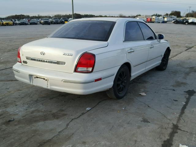 KMHFU45E52A200827 - 2002 HYUNDAI XG WHITE photo 4