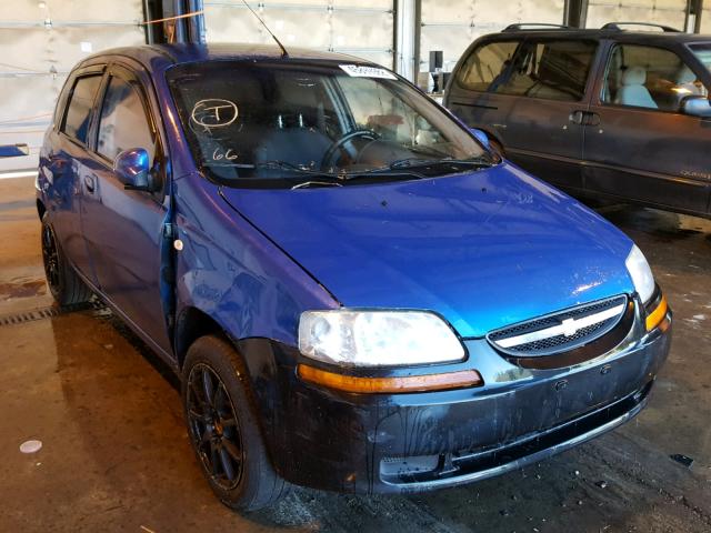 KL1TD66608B277691 - 2008 CHEVROLET AVEO BASE Niebieski zdjęcie 1