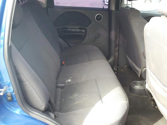 KL1TD66608B277691 - 2008 CHEVROLET AVEO BASE Niebieski zdjęcie 6