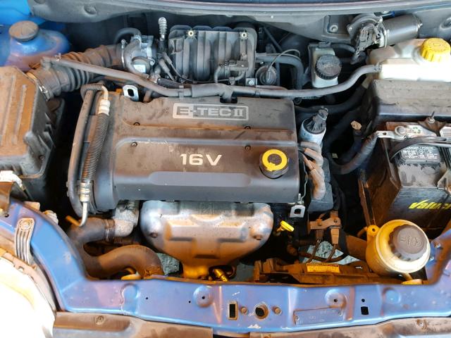 KL1TD66608B277691 - 2008 CHEVROLET AVEO BASE Niebieski zdjęcie 7