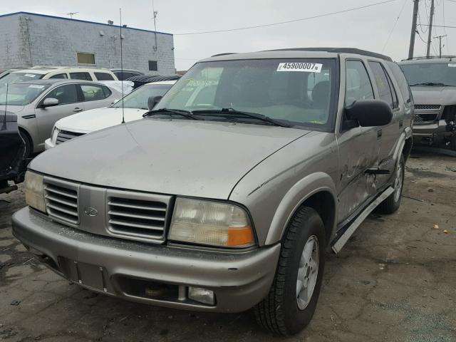 1GHDT13W8X2719570 - 1999 OLDSMOBILE BRAVADA GRAY photo 2