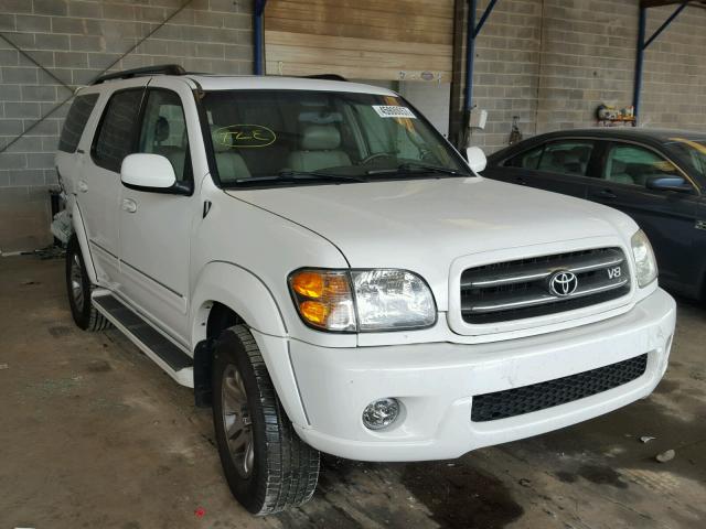 5TDZT38A64S235597 - 2004 TOYOTA SEQUOIA LI WHITE photo 1