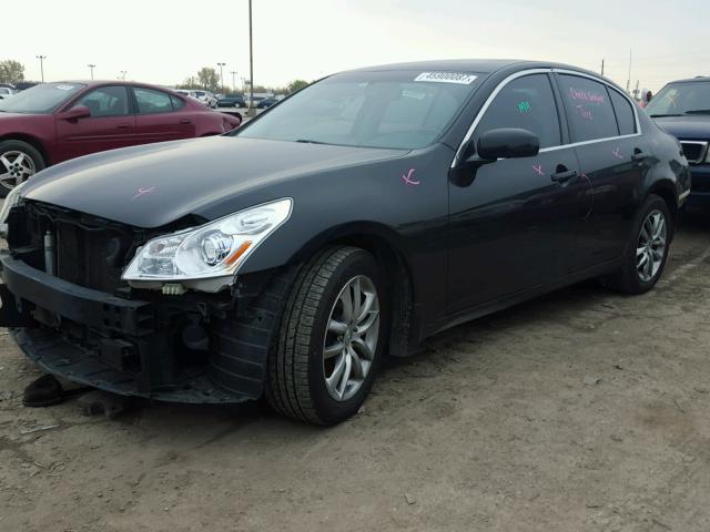 JNKBV61F67M823355 - 2007 INFINITI G35 BLACK photo 2