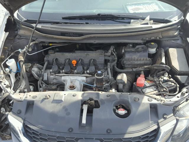 19XFB2F50EE004762 - 2014 HONDA CIVIC LX GRAY photo 7