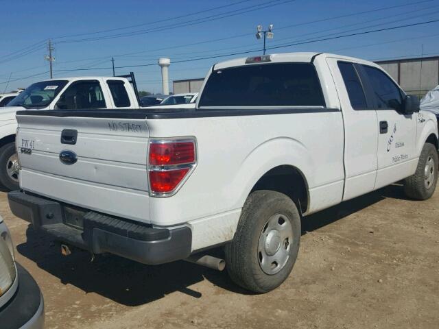 1FTRX12W89KB51194 - 2009 FORD F150 SUPER WHITE photo 4