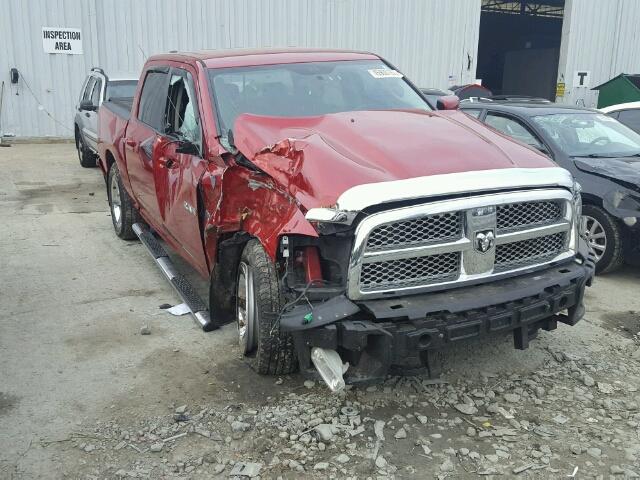 1D7RV1CT2AS164155 - 2010 DODGE RAM 1500 RED photo 1