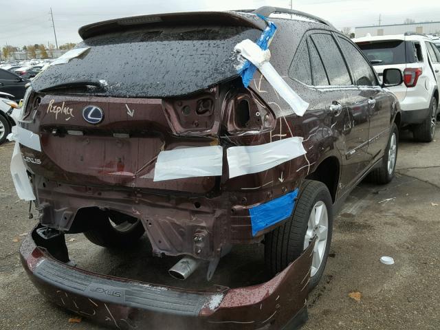 JTJHW31U882044197 - 2008 LEXUS RX MAROON photo 4