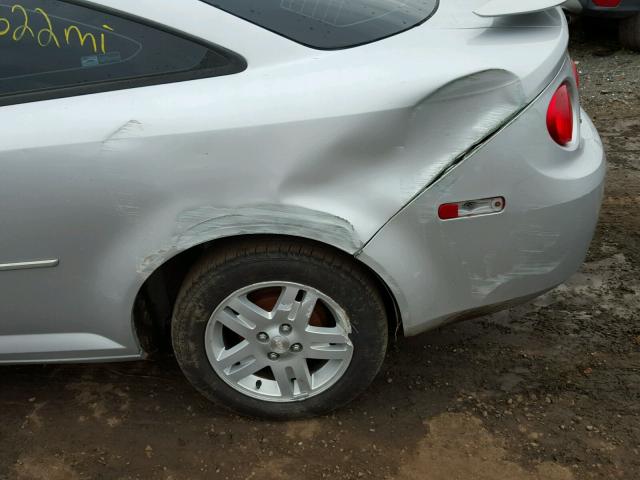 1G1AL15F467621796 - 2006 CHEVROLET COBALT LT SILVER photo 9