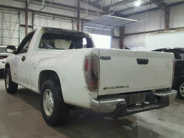 1GCCS148258186484 - 2005 CHEVROLET COLORADO WHITE photo 3