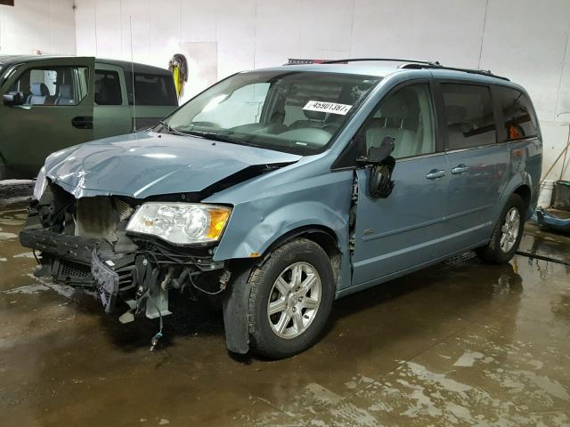 2A8HR54P08R760467 - 2008 CHRYSLER TOWN & COU BLUE photo 2