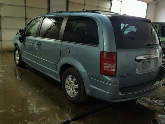 2A8HR54P08R760467 - 2008 CHRYSLER TOWN & COU BLUE photo 3