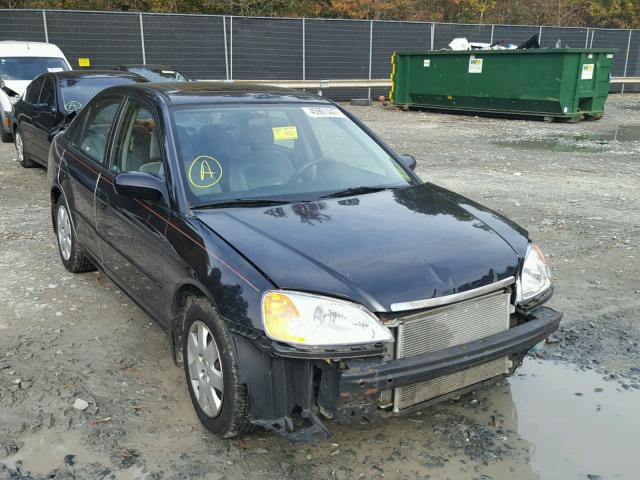 2HGES26782H583286 - 2002 HONDA CIVIC EX BLACK photo 1