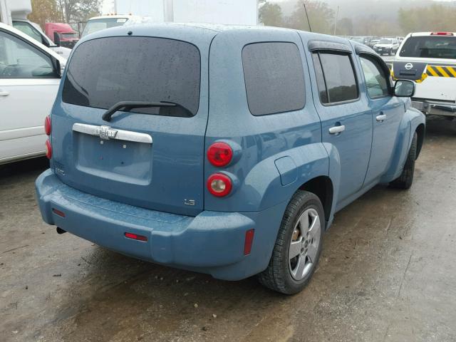 3GNDA13D57S636183 - 2007 CHEVROLET HHR LS TEAL photo 4