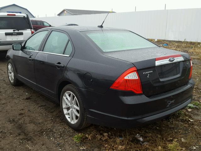 3FAHP0JA3CR435059 - 2012 FORD FUSION BLACK photo 3