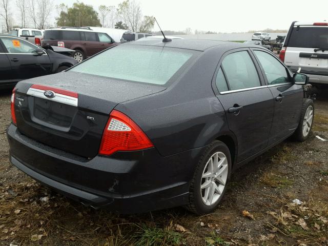 3FAHP0JA3CR435059 - 2012 FORD FUSION BLACK photo 4