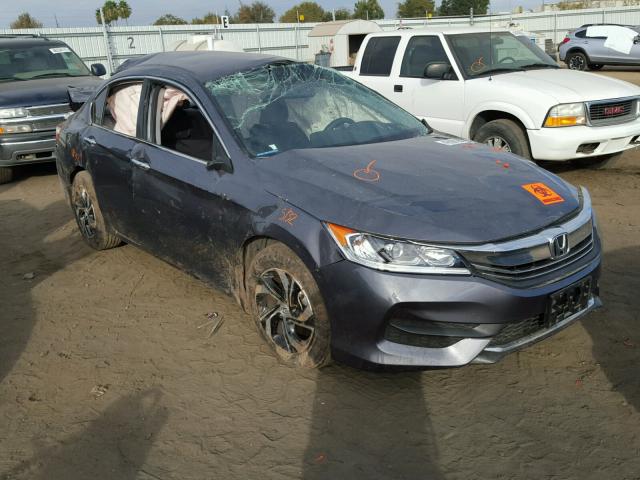 1HGCR2F33GA114659 - 2016 HONDA ACCORD LX GRAY photo 1