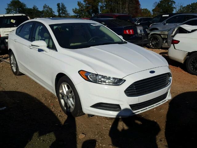 3FA6P0HD1ER154565 - 2014 FORD FUSION SE WHITE photo 1