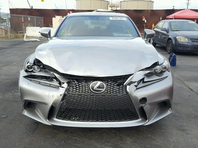 JTHBA1D25G5030808 - 2016 LEXUS IS 200T SILVER photo 9