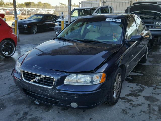 YV1RS592862515015 - 2006 VOLVO S60 2.5T BLUE photo 2