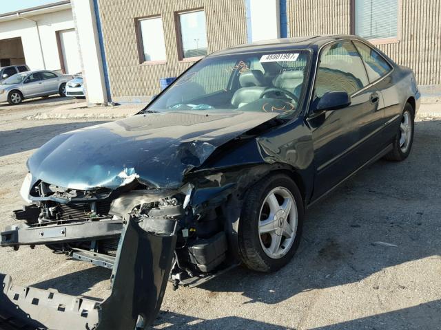 19UYA2255VL010891 - 1997 ACURA 3.0CL GREEN photo 2