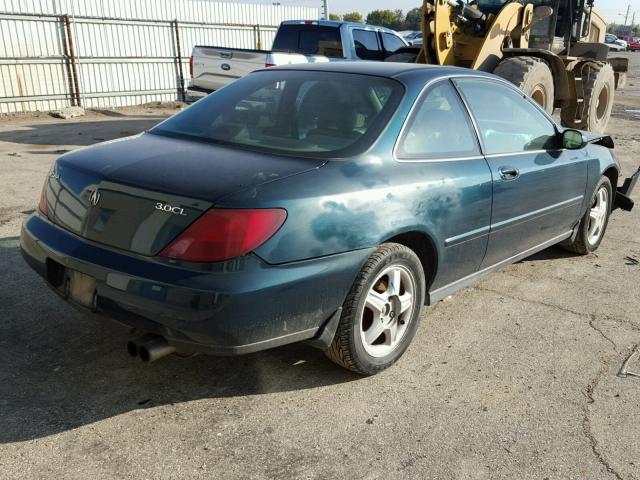 19UYA2255VL010891 - 1997 ACURA 3.0CL GREEN photo 4