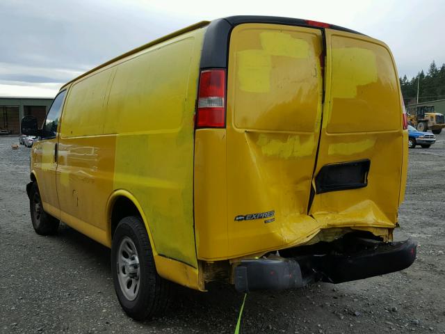 1GCSGAFX8D1132891 - 2013 CHEVROLET EXPRESS G1 YELLOW photo 3