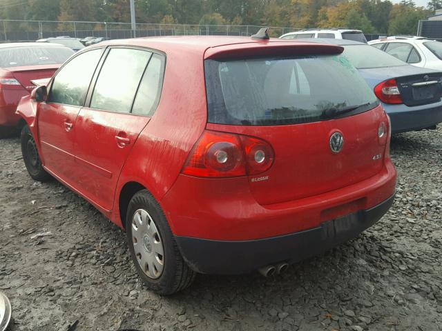 WVWDA71K48W073615 - 2008 VOLKSWAGEN RABBIT RED photo 3