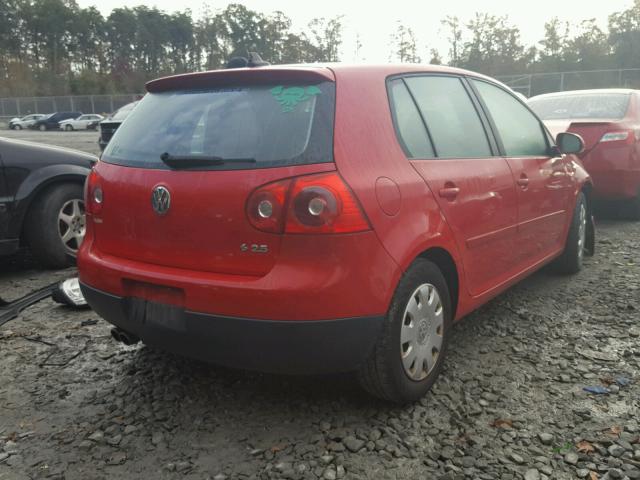 WVWDA71K48W073615 - 2008 VOLKSWAGEN RABBIT RED photo 4