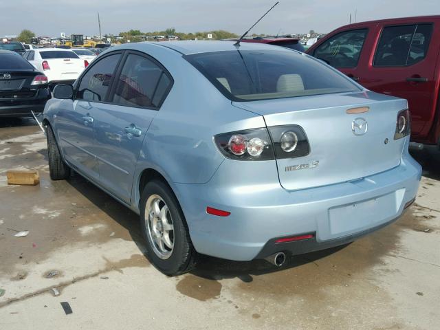 JM1BK12F671636551 - 2007 MAZDA 3 I TURQUOISE photo 3