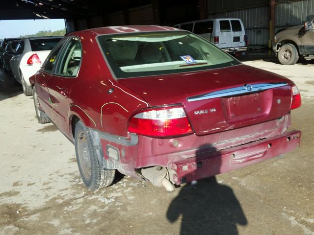 1MEFM50U84A622357 - 2004 MERCURY SABLE GS MAROON photo 3