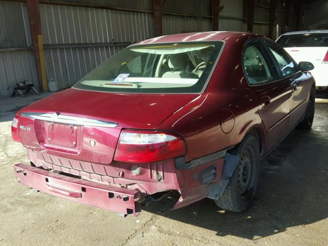 1MEFM50U84A622357 - 2004 MERCURY SABLE GS MAROON photo 4