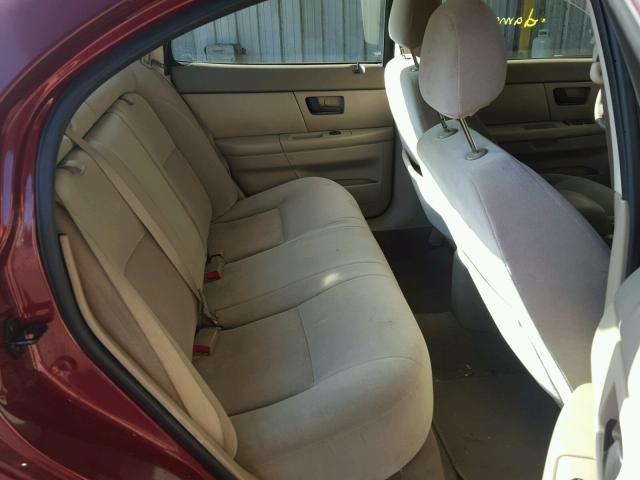 1MEFM50U84A622357 - 2004 MERCURY SABLE GS MAROON photo 6