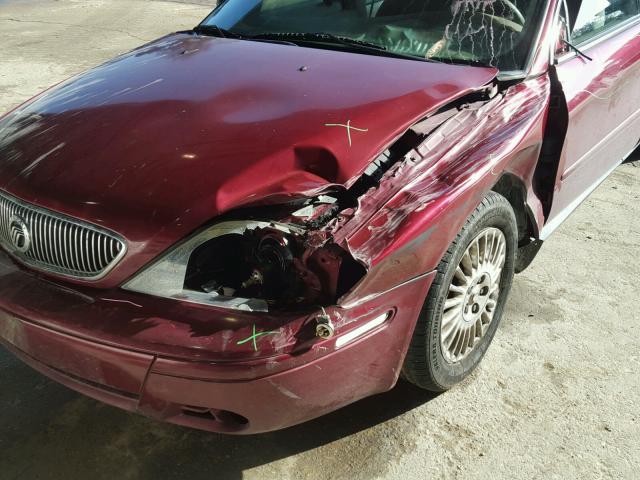 1MEFM50U84A622357 - 2004 MERCURY SABLE GS MAROON photo 9