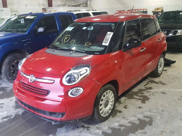 ZFBCFAAH9EZ028861 - 2014 FIAT 500L POP RED photo 2