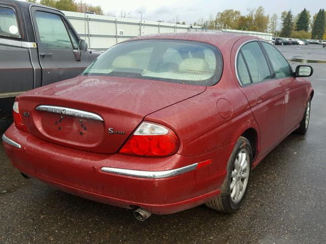 SAJDA01P32GM23709 - 2002 JAGUAR S-TYPE MAROON photo 4