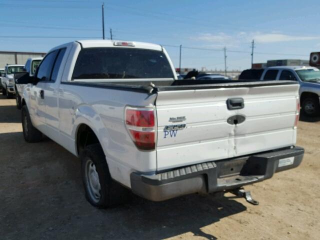 1FTEX1CW5AFB53074 - 2010 FORD F150 SUPER WHITE photo 3