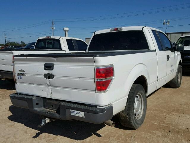 1FTEX1CW5AFB53074 - 2010 FORD F150 SUPER WHITE photo 4