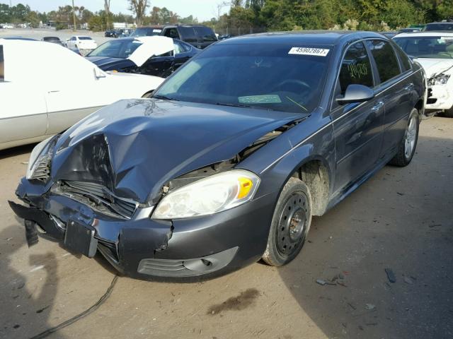 2G1WB5EK2A1202994 - 2010 CHEVROLET IMPALA LT GRAY photo 2