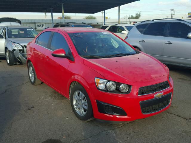 1G1JC5SH1F4217983 - 2015 CHEVROLET SONIC LT RED photo 1