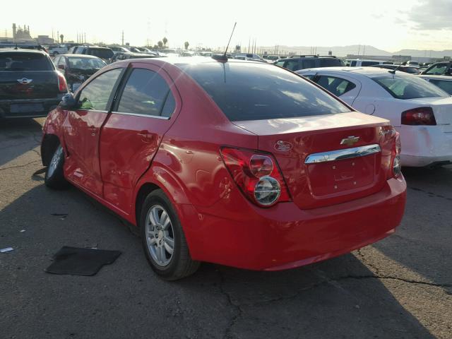 1G1JC5SH1F4217983 - 2015 CHEVROLET SONIC LT RED photo 3