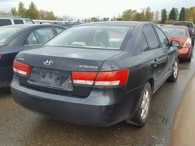 KMHEU46C56A101164 - 2006 HYUNDAI SONATA GLS BLACK photo 4